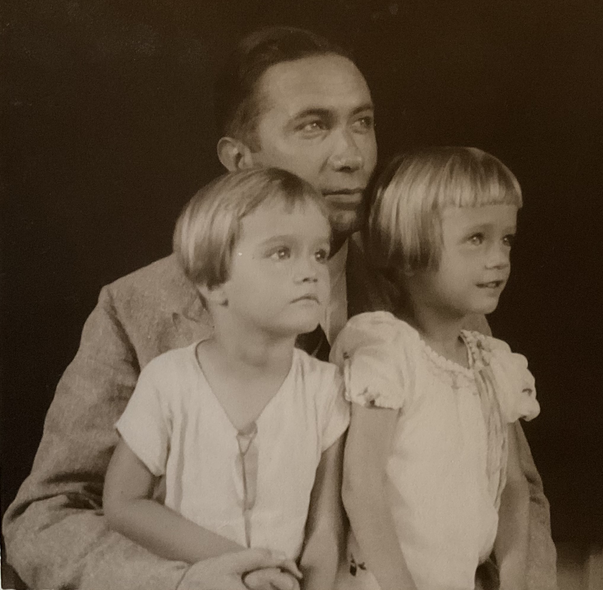 Bertha, Werner en Trudy Engelhardt in 1935